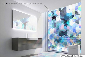 УФ печать на стеклопакетах