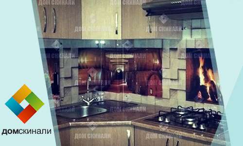 Стеклянный фартук Днепр