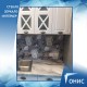 "ОНИС" Стеклянный фартук Скинали для кухни